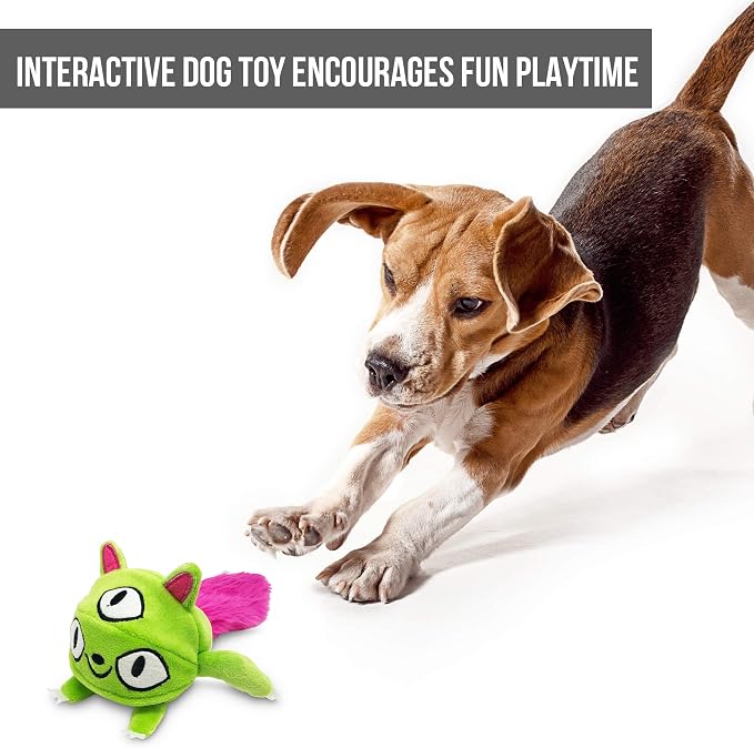 Hyper Pet Doggie Pal Monster Interactive Plush Dog Toy, Wiggles and Barks | Vibrating durable design busts boredom with mental stimulation for every size, keeps curious pups engaged and entertained