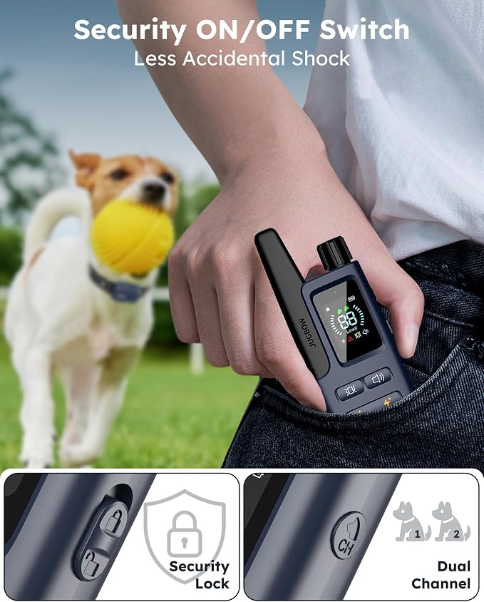 Shock Collar for 2 Dogs, 4200FT Dog Training Collar with Remote