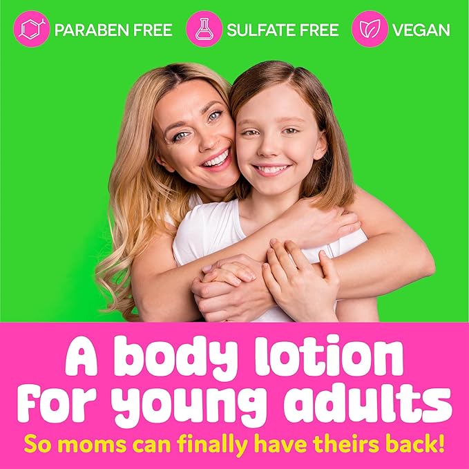 BeYoutiful Coconut Lime Super Smooth Body Lotion for Dry Skin, Natural Hydrating Moisturizer for Kids and Teens, Cruelty Free Skin Care, 17oz