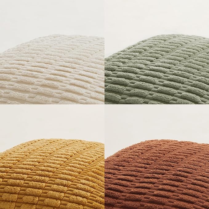 Fancy Homi 4 Packs Decorative Throw Pillow Covers for Living Room Couch Bed, Modern Farmhouse Boho Home Décor Accent Cushion Case, 24" x 16", Fall