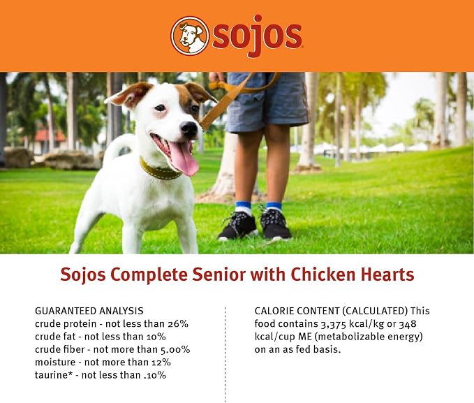 Sojos Complete Freeze Dried Raw Adult Dry Dog Food, Grain Free, Natural, Chicken Recipe, 7 lb Bag