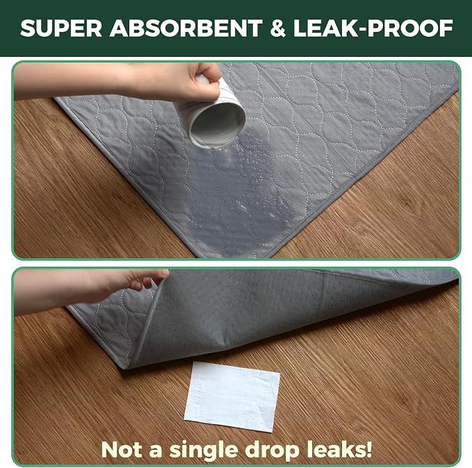 FXW Washable Pee Pads for Dogs, Super Absorbent, 63" Square, 1 Pack | Machine washable, Non-slip backing, Fits 24"H 8-Panel FXW Rollick/Homeplus Playpens