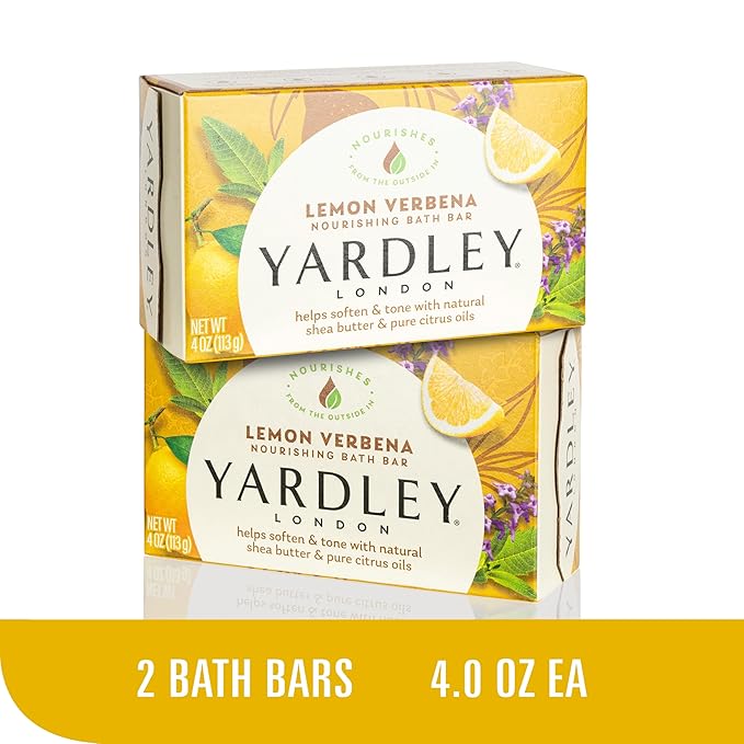YARDLEY LONDON Bath Soap Bars and Body Soap Bars Bundle - : English Lavender, Oatmeal & Almond, Aloe & Avocado, Cocoa Butter, Lemon Verbena 4.0 oz (, Two Each), 10 Count (Pack of 2)