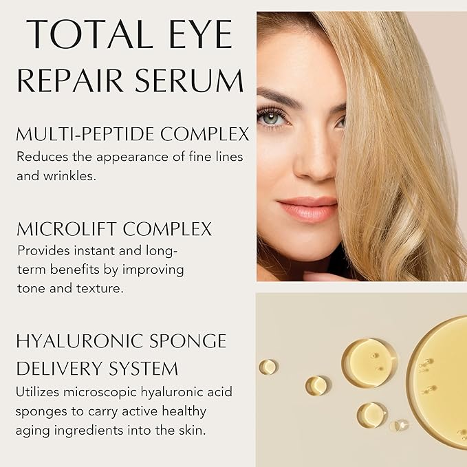 Xtreme Lashes Total Eye Rejuvenation Starter Kit, Total Eye Repair Serum 4 Sample Packets, Silicone Under Eye Patches 4 Pairs, Firming, Hydrating, Smoothing Eye Treatment System