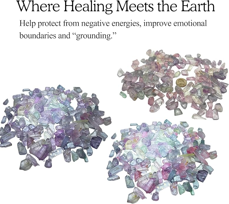 10 Grams Natural Kunzite Gemmy Crystals – Raw Assorted Shape Color & Sizes – Gemstones for Jewelry Making, Healing, Chakra Balancing, Meditation & Collecting - Bracelet Maker Friendship Bracelets
