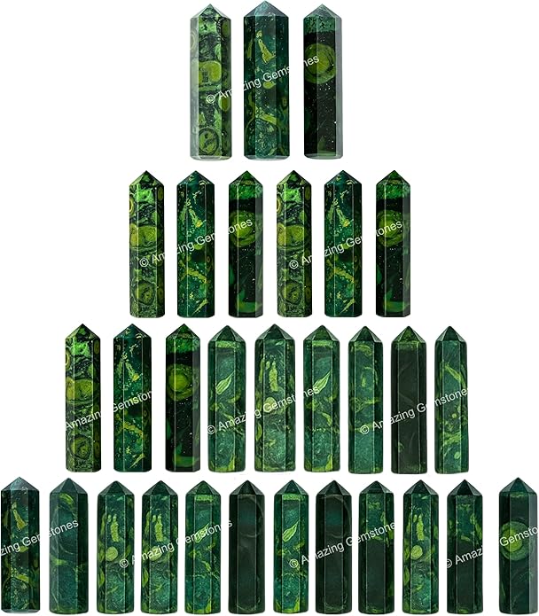 Amazing Gemstone Crystal Points Bulk Healing Crystals & Stones - Premium Single Terminated Healing Wand Point Bulk Crystals for Crafts, Crystal Grid, DIY Work