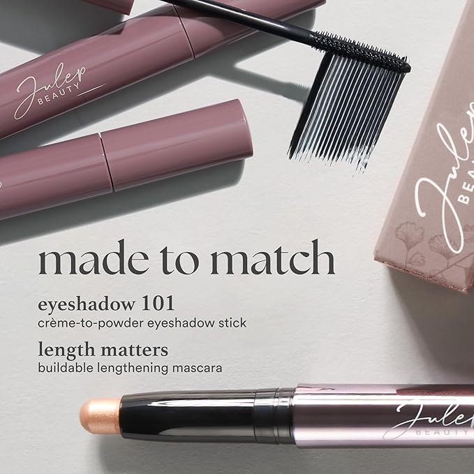 Julep Eyeshadow 101 Cream-to-Powder Waterproof Shadow Stick – Rose Shimmer – Long-Lasting, Crease-Proof, Pearlescent Rose Shimmer Cream Eyeshadow with Built-in Smudger