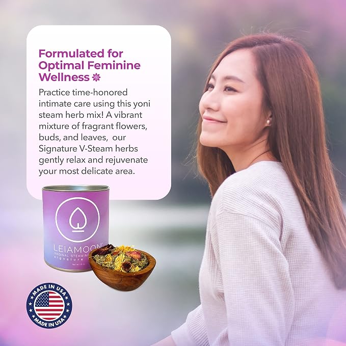 Yoni Steamer for Women — Signature Vaginal Steam Herbs Blend, 1.5 oz V Steam Kit for Cleansing and Toning, Use in Sitz Bath or Yoni Herbs Tub Soak, Up to 11 Sessions, Made in USA