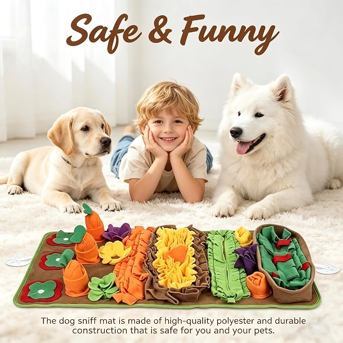 Snuffle Mat for Dogs, Interactive Dog Puzzle Toy & Slow Feeder
