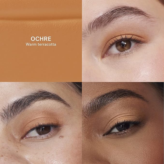 ILIA - Matte Liquid Powder Eye Tint | Cream-to-Powder Eyeshadow, Smudge-Resistant, Quick-Dry, Weightless, Water-Based | Non-Toxic, Vegan, Cruelty-Free, Clean Makeup (Ochre, 0.12 fl oz | 3.5 ml)