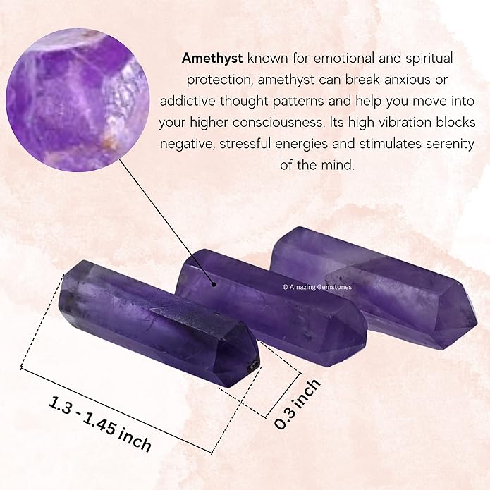 Amazing Gemstone Crystal Points Bulk Healing Crystals & Stones - Premium Single Terminated Healing Wand Point Bulk Crystals for Crafts, Crystal Grid, DIY Work
