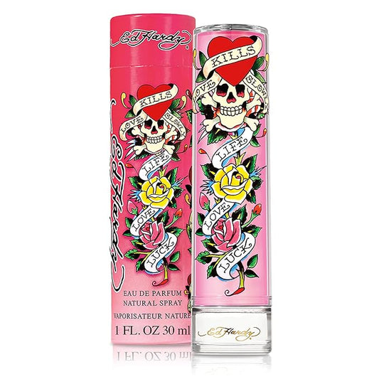 ED HARDY Women's Perfume Fragrance by Christian Audigier, Eau De Parfum, 1 Fl Oz