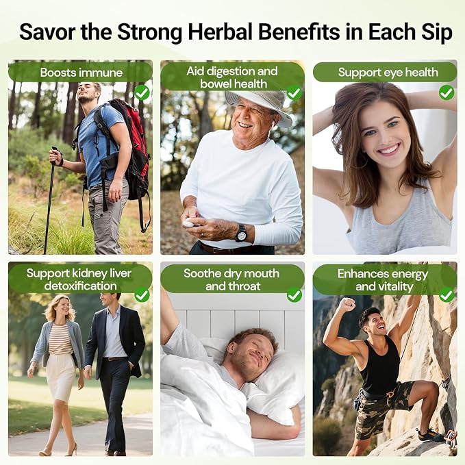 Liver Detox Tea, Chinese Kidney and Liver Cleanse Detox Herbal Tea Support Kidney Healthy Function with 11 Precious Ingredients Formula (2 Pack/30 Bags)