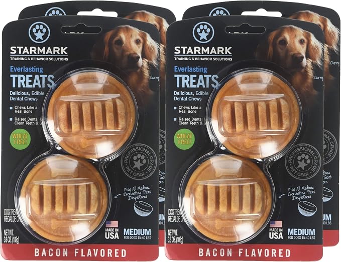 Starmark Everlasting Dental Chew, Bacon Flavored, Medium, 8 Count