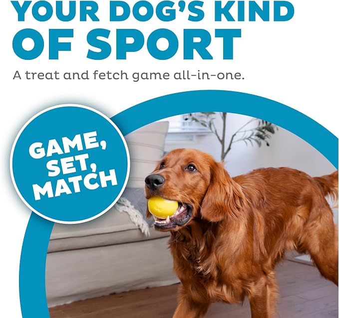 Outward Hound by Planet Dog Sport Ballz Tennis Ball Treat-Dispensing Fetch Ball Dog Toy