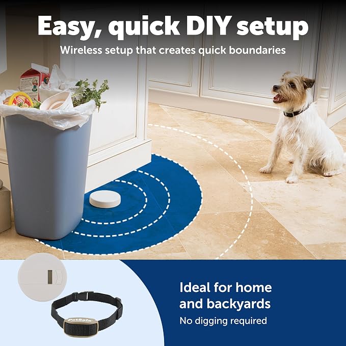 PetSafe Pawz Away Mini Pet Barrier with Collar, Indoor/Outdoor