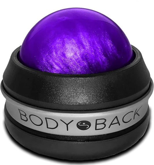 Body Back FSA Eligible Manual Massage Roller Ball | Deep Tissue Roller & Lacrosse Ball - Handheld Massager for Sore Muscles & Joint Pain | 360° Mobility Therapy Ball for Athletes & Fitness Recovery