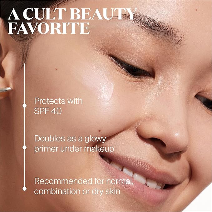 Supergoop! Glowscreen SPF 40, Dawn (Pink Pearl Glow) - 1.7 fl oz - Glowy Primer + Broad Spectrum Tinted Sunscreen - Helps Filter Blue Light - Hydration - Hyaluronic Acid & Vitamin B5