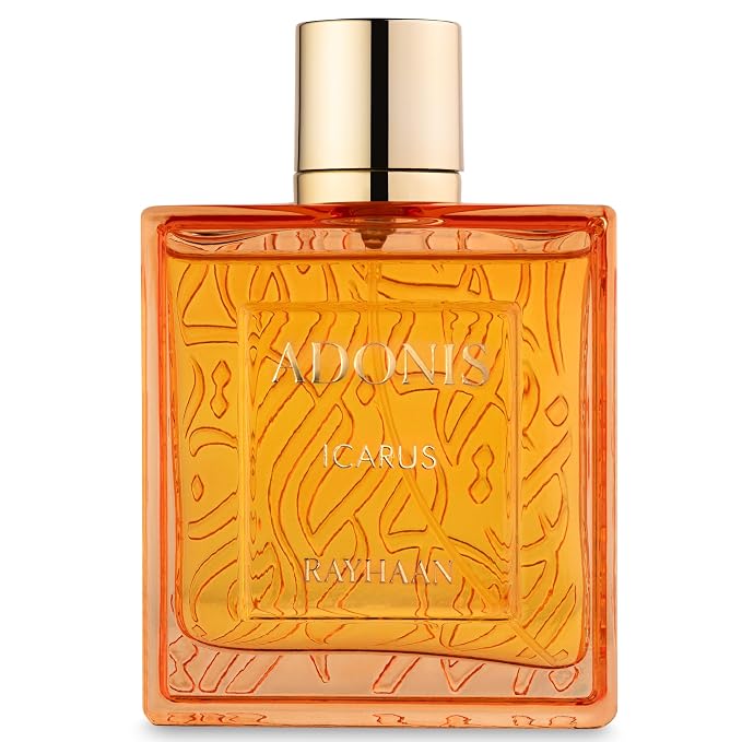 Rayhaan Adonis Icarus – Citrus, Spicy, Woody, Amber – Eau de Parfum Long-Lasting Fragrance for Men, 3.4 Ounce / 100 ml