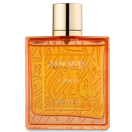 Rayhaan Adonis Icarus – Citrus, Spicy, Woody, Amber – Eau de Parfum Long-Lasting Fragrance for Men, 3.4 Ounce / 100 ml