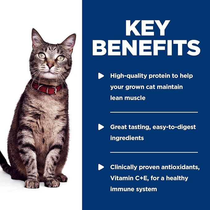 Hill's Science Diet Adult 1-6 Wet Cat Food | #1 Veterinarian Recommended, Tender Chicken Recipe, 2.8 oz. Pouches, 24-Pack