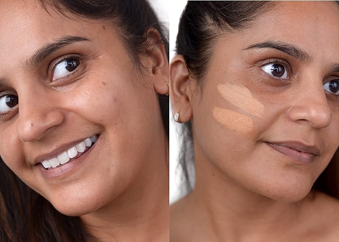 The Good Mineral Loves-You-Back 3in1 Mineral Powder Foundation (BEIGE 4) | Designed for acne-prone, sensitive skin | Smooths skin and covers dark circles with Natural Coverage | Vegan + Cruelty Free