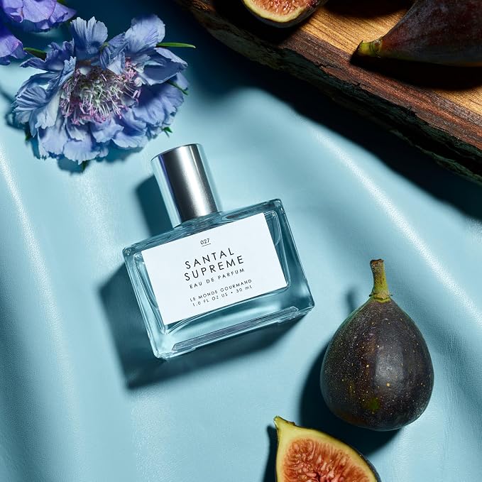 Le Monde Gourmand Santal Suprême Eau de Parfum Spray Perfume for Women, Sandalwood, Haitian Vetiver, Violet & Fig Woody Scent, Vegan & Cruelty Free, 1 fl oz (30 ml)