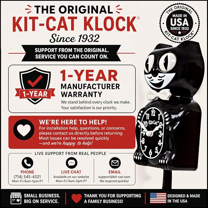 Kit Cat Klock Gentlemen The Original (Classic Black)