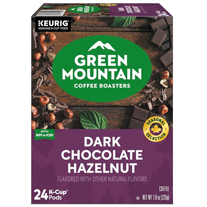 Green Mountain Coffee Roasters Dark Chocolate Hazelnut Coffee, Keurig Single Serve K-Cup Pods, 96 Count