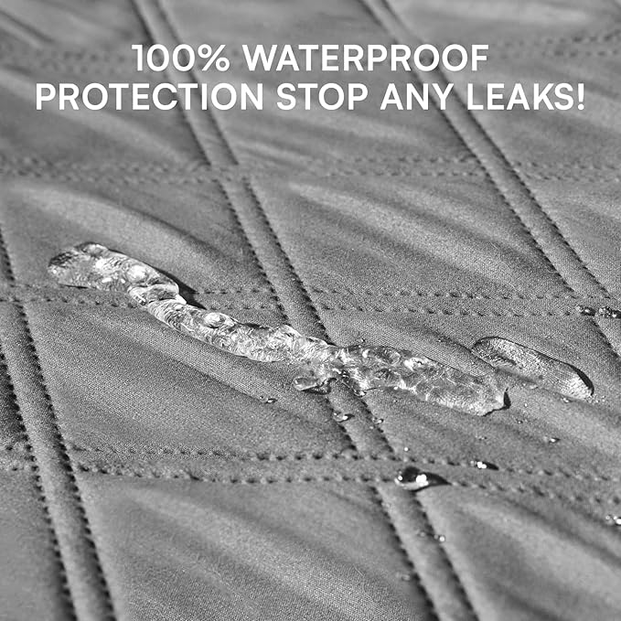 Luciphia Waterproof Couch Cover for Dogs, Non-Slip Pet Sofa Protector | Non-slip waterproof couch cover scratch-resistant machine washable protects sofa bed , Light Grey, 30" x 70"