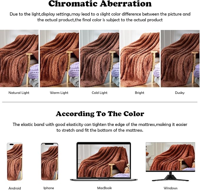 NEWCOSPLAY 3D Waffle Checkered Flannel Twin Blanket, Coffee, 60"x80" | Super Soft Cute Lightweight Decorative Premium Silky Fleece Blanket for Couch Sofa Bed, Gift for Women Men, All Season Use