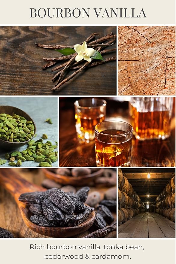 Eco Candle Co. Bourbon Vanilla Tea Light Candles, 10-Pk, 9 Hr Burn Time | Scents of Bourbon, Vanilla, Tonka Bean, Cedarwood, & Cardamom - Recyclable, No Lead, Hand Made, .6 oz. Ea, Midwest Soybeans