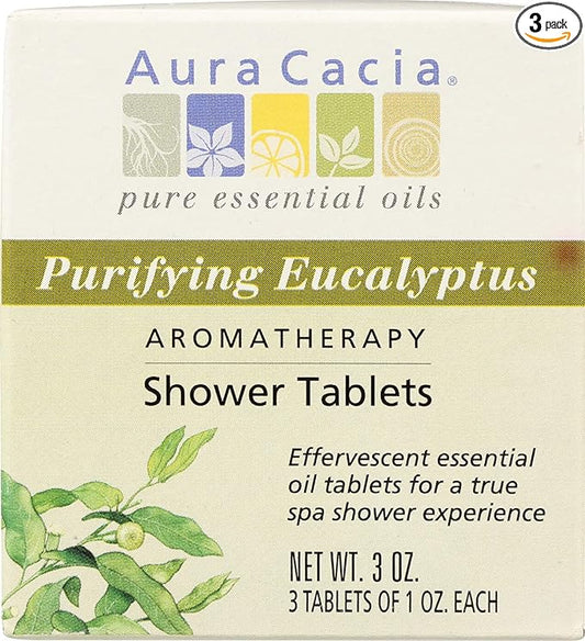 Aura Cacia Purifying Eucalyptus Aromatherapy Shower Tablets