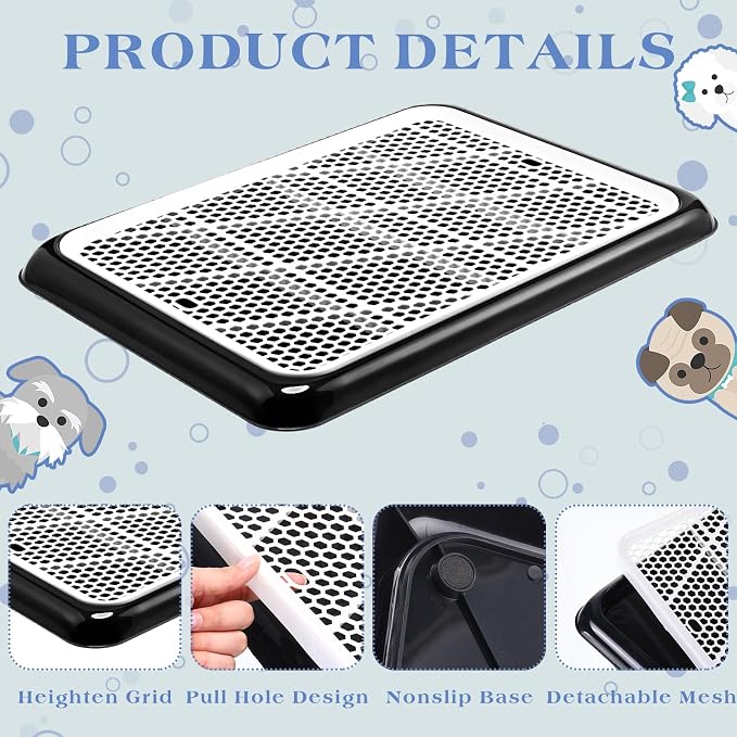 Mifoci 1 Pcs Dog Pee Pad Holder Potty Tray Portable Dog Litter Box Toilet Training for Small Medium Large Pet Puppy Indoor Outdoor