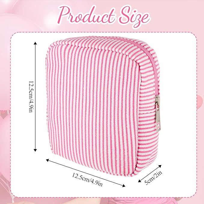 Pad Pouch, Period Bag Pouch, Cute Sanitary Pad Pouches Tampon Holder for Women Girls Pads Tampon Menstrual Cups Panty Liners, Pink