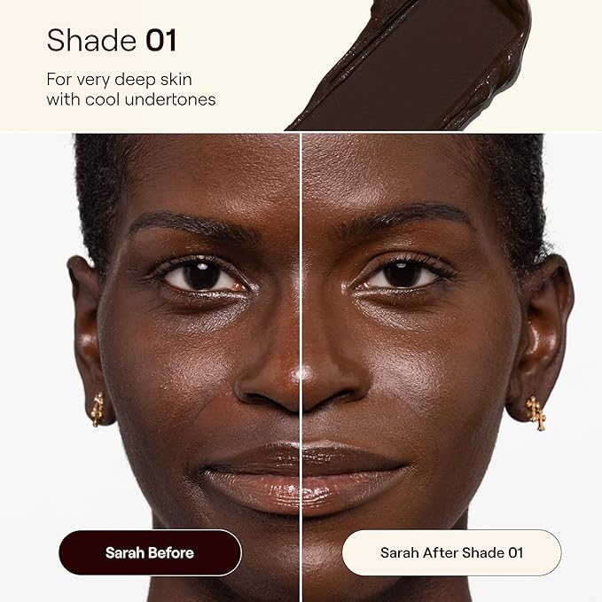 Live Tinted HUESTICK Complexion Stick - Medium-to-Full Buildable Coverage - Soft Matte Finish - Multitasking Makeup Stick - Lightweight, Creamy Formula - Shade 01