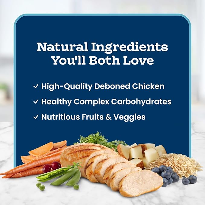 Blue Buffalo Tastefuls Chicken Adult Sensitive Stomach Dry Cat Food, 7 lb | Chicken Recipe, Antioxidant-Rich LifeSource Bits, No Corn, Wheat, or Soy