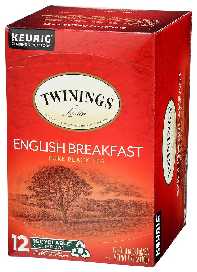 Twinings Tea English Breakfast Tea K-Cups, 12 ct (Pack of 3)