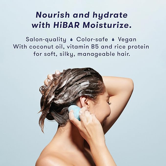 HIBAR - Hydrate Body Wash & Moisturize Shampoo Bar Bundle - Plastic, Paraben and Soap Free