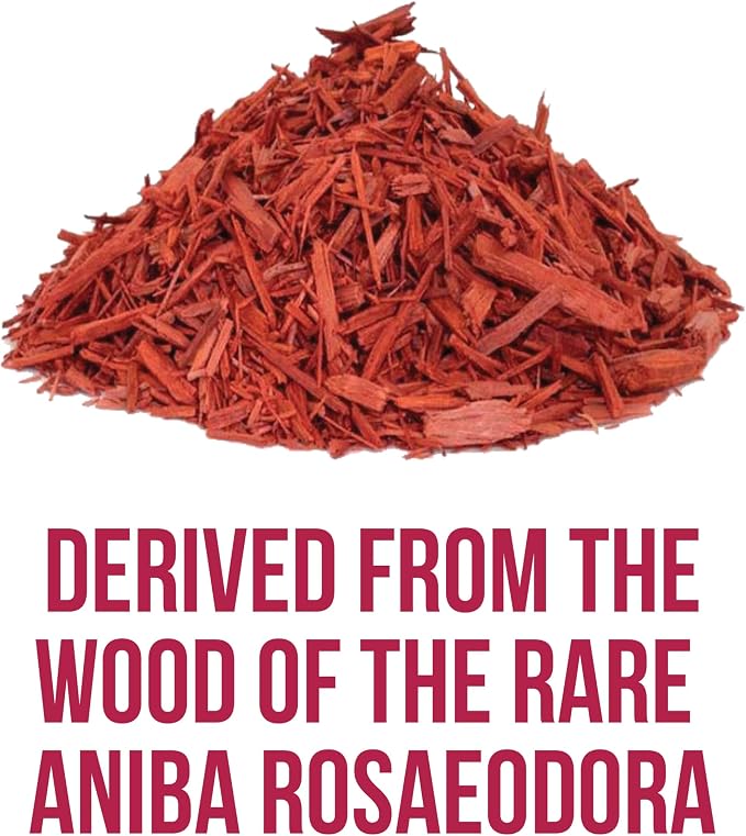 Rosewood Essential Oil (Bois de Rose) 100% Pure Steam Distilled Oil from Aniba rosaeodora Wood – Aromatherapy, Diffuser, Skincare, Massage, DIY Perfumes, Natural Fragrance | Peru | 4oz