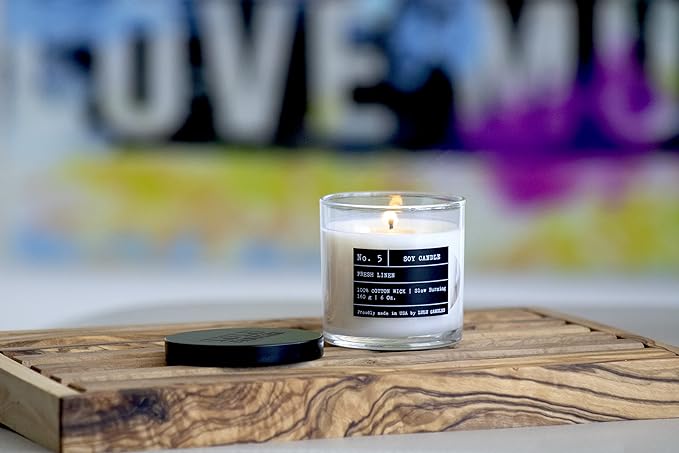 Lulu Candles | Ocean Breeze | Highly Scented Candles for Home | Soy Blend Jar Candle with 100% Cotton Wick | Slow Burning (6 Oz.)