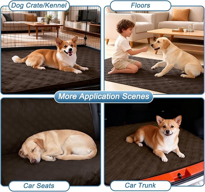 Waterproof Reversible Dog Blanket, Soft Couch Cover for Dogs Washable | Dual-Sided Waterproof Pet Bed Blanket, Resist Stains Spills & Pet Hair, Practical Furniture Protector For Pets, Size 68"x82"