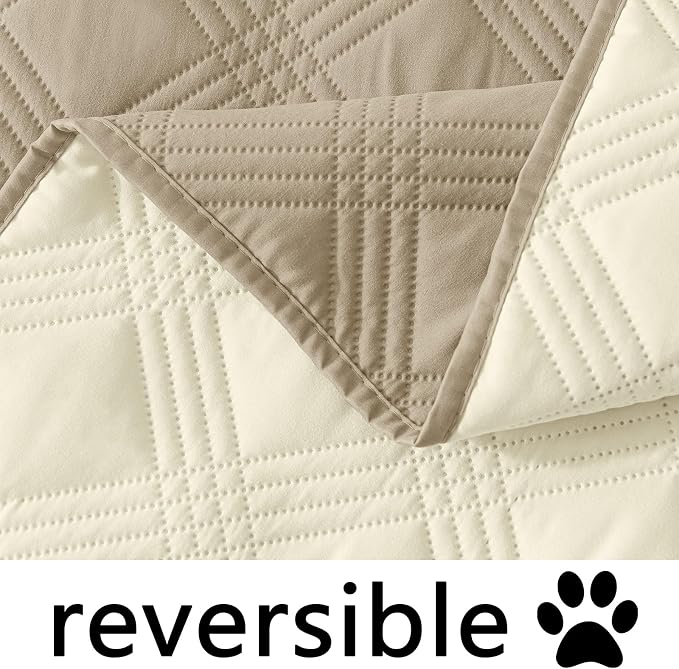 Waterproof Reversible Dog Blanket, Soft Couch Cover for Dogs Washable | Dual-Sided Waterproof Pet Bed Blanket, Resist Stains Spills & Pet Hair, Practical Furniture Protector For Pets, Size 40"x50"