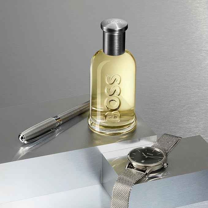 Hugo Boss Bottled Eau de Toilette – Woody Men's Cologne – With Notes of Apple, Cinnamon & Wood – Long Lasting Fragrance