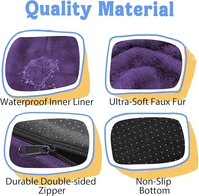 Orthopedic Waterproof Dog Bed for Medium and Large Dogs | Egg Crate Foam, 4-Sided Bolster Support, Waterproof Liner, Non-Slip Bottom, Removable Bolster Cover, 36 x 27 Inch