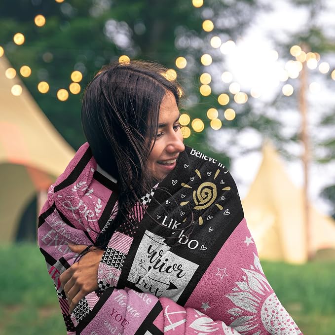 Get Well Soon Gifts for Women After Surgery, Inspirational/Sympathy/Relaxation/Spiritual/Motivational/Encouragement/You are Awesome Gifts for Women Blanket 60"x50"