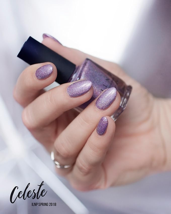ILNP Celeste - Stunning Lilac Ultra Holographic Nail Polish