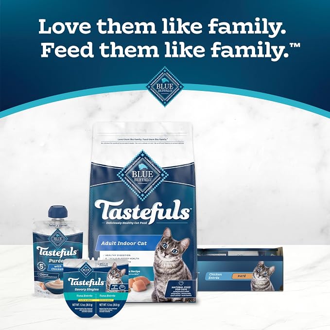 Blue Buffalo Tastefuls Chicken Paté Wet Cat Food, 3 oz, 24 ct | Real Chicken First, Paté Style, No Chicken By-Product, Corn, Wheat, or Soy