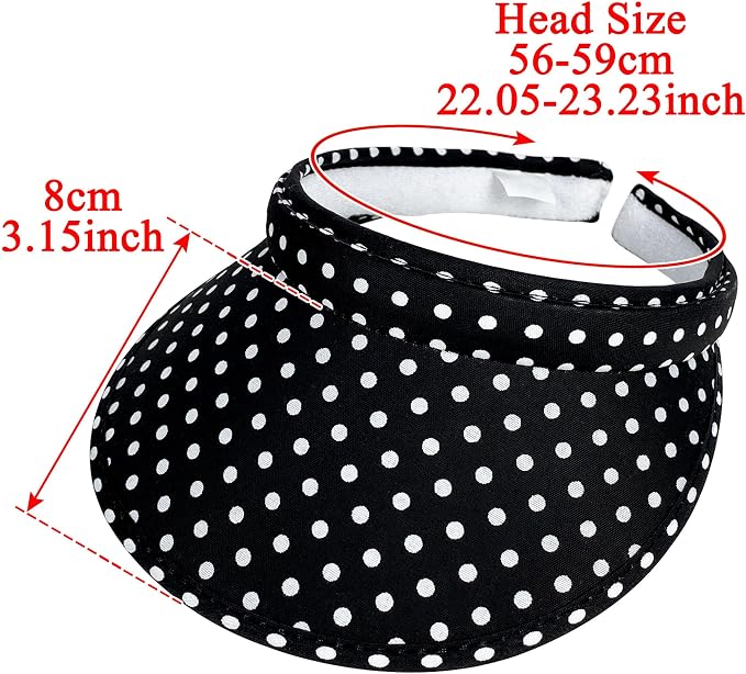 2 Pack Sun Visor Hats Women Men Clip On Wide Brim Visors Hat Outdoor Sports Golf Beach Travel Tennis Caps