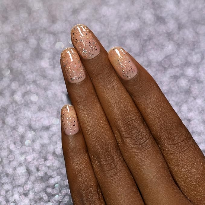 ILNP Party Popper - Gold and Silver Metallic Flakie Topper Nail Polish